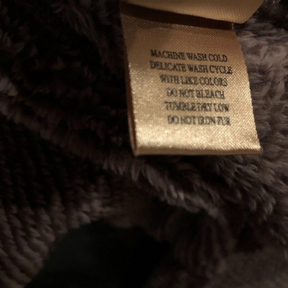 True Grit Luxe Fleece 1/4 Zip Pullover Top Mocha - Picture 13 of 14